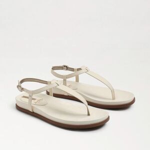 Sam Edelman Naomi NWOT Leather Thong Sandals In Modern Ivory Sz 9.5